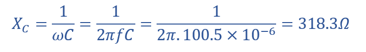 مثال شماره 2 - مدار موازی RLC- راکتانس خازنی