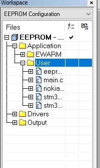  اضافه کردن فایل EEPROM.c