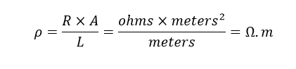 مقاومت ویژه الکتریکی، رو (ρ)