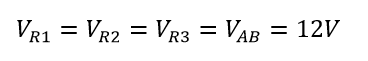 ولتاژ در یک شبکه مقاومت موازی