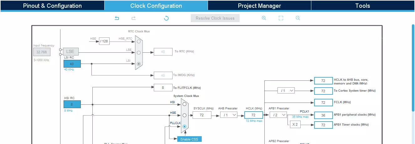 Clock Configuration